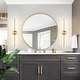 preview thumbnail 58 of 119, 1-Light Black/ Gold/ Nickel Modern Long Linear Strip Wall Sconce Dimmable LED Bathroom Vanity Light