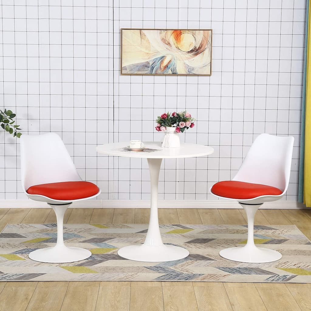 32" Mid-Century Modern Round Dining Table