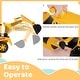 preview thumbnail 9 of 8, Gymax Ride on Toddler Car w/ Safety Helmet Ride on Excavator Car w/