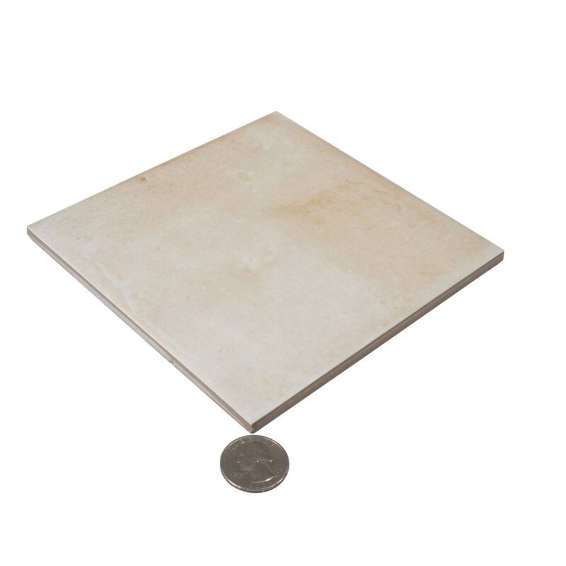 Zahara 6x6 Creamy off-white Porcelain Zellige Square Wall and Floor Tile (5.38 sq ft/case) - 22 Pack