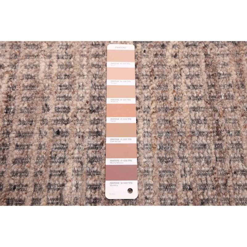 ECARPETGALLERY Hand-knotted Tangier Tan Wool Rug - 8'3 x 10'1