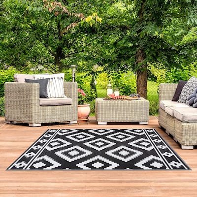 Milan Lightweight Reversible Recycled Plastic Outdoor Floor Mat/Rug