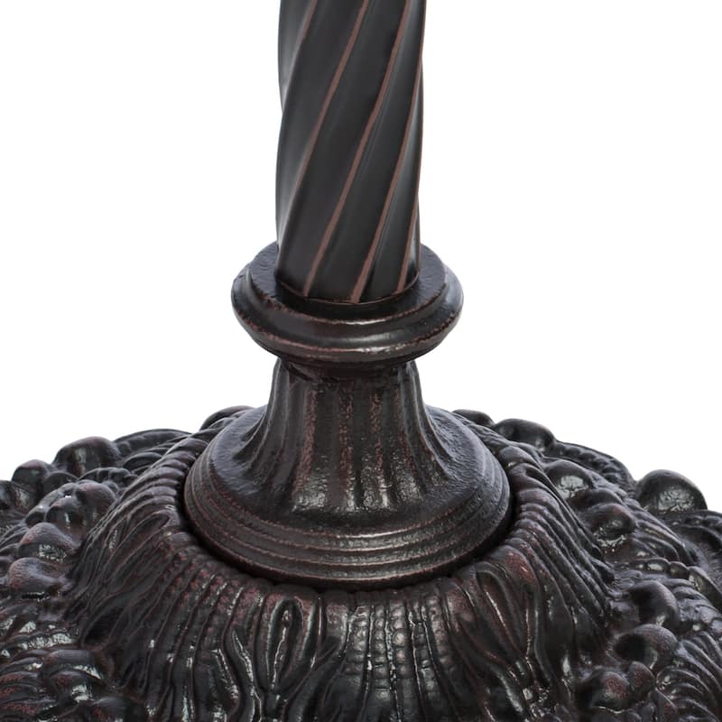 Tiffany-style Rose Torchiere