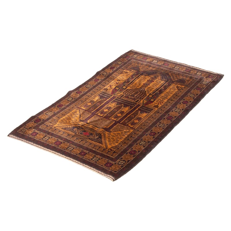 Teimani Brown Rug 3'2" x 5'6" - 3'2 x 5'6
