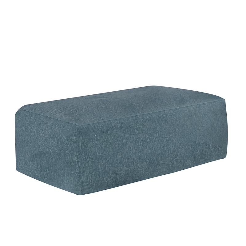 CraftPorch Glam 42 Inch Velvet Upholstered Pouf