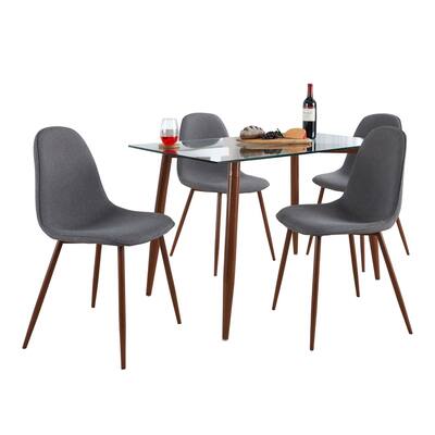 Carson Carrington Barton-Stone 5-Piece Rectangular Dining Set