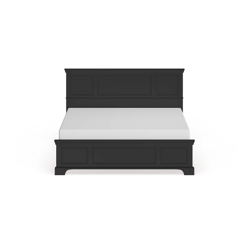 Homestyles Bedford King-size Traditional Ebony Wood Panel Bed