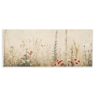Stupell Misty Meadow Flowers Wall Plaque Art Design By Petal Prints ...
