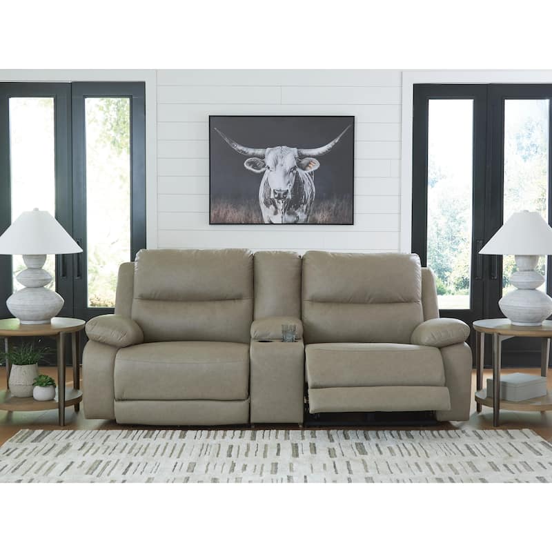 Signature Design by Ashley Brannigan Gray 3-Piece Power Reclining Sectional - 93" W x 41" D x 42" H