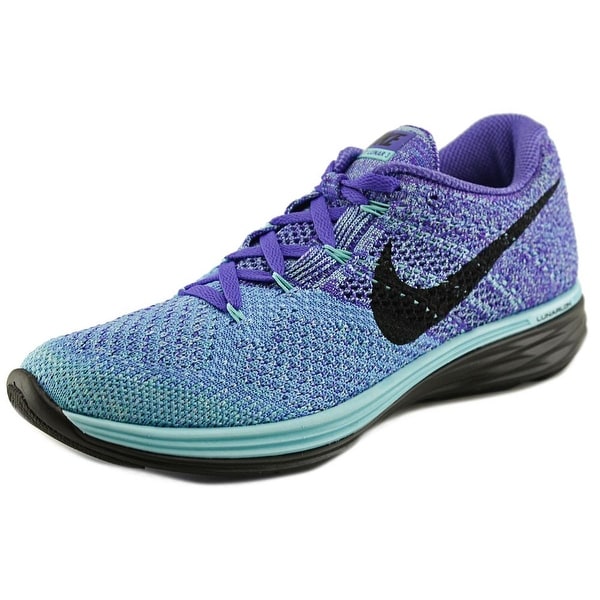 Nike Flyknit Lunar 3 Round Toe Synthetic Running Shoe