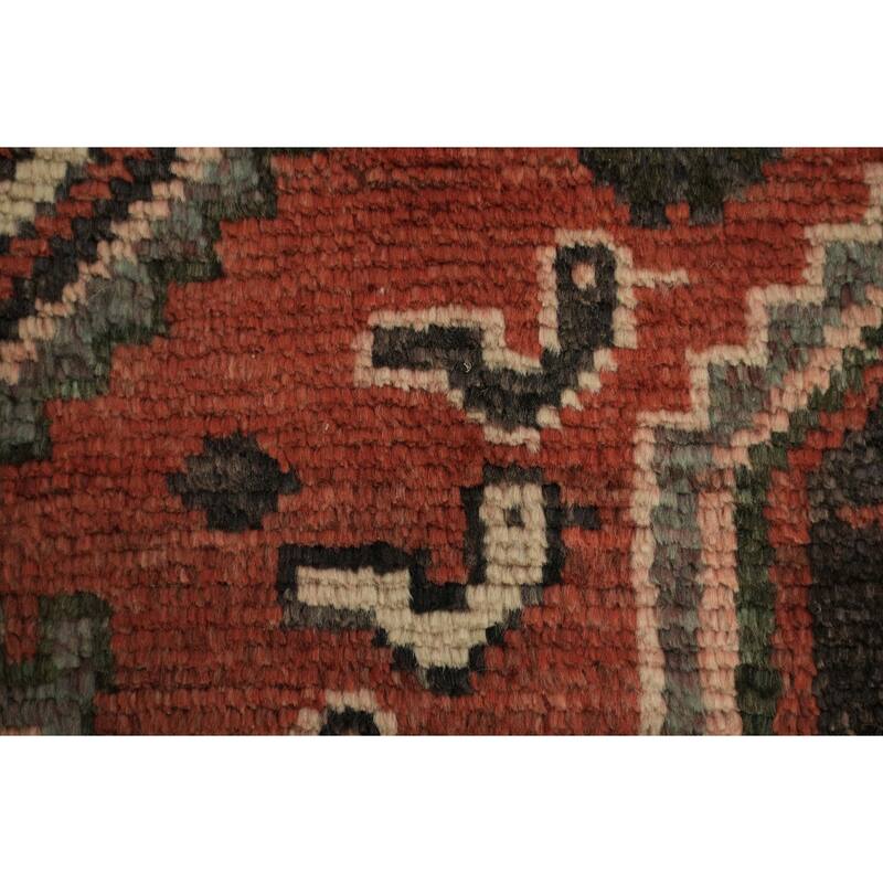 Hand Knotted Oriental 100% Wool Carpet Traditional Tribal Red Hamedan Area Rug - 7' 2'' X 4' 3''