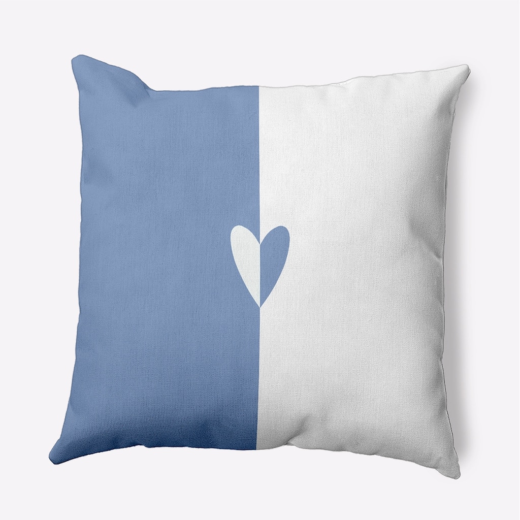 Modern Heart Valentines Day Accent Pillow