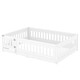 preview thumbnail 6 of 10, Full Montessori Floor Bed with Guardrails & Door