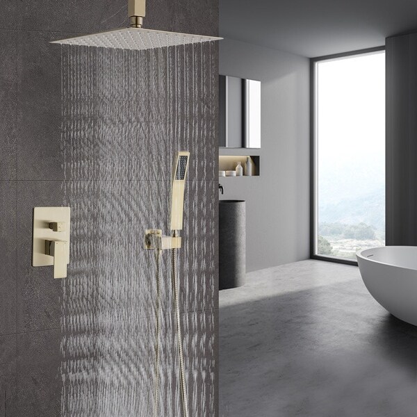 YASINU 2 Function Ceiling Mounted Square Rainfall Shower