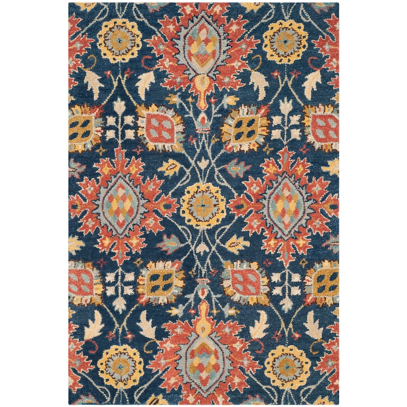 SAFAVIEH Handmade Roslyn Klervi Modern Floral Wool Rug