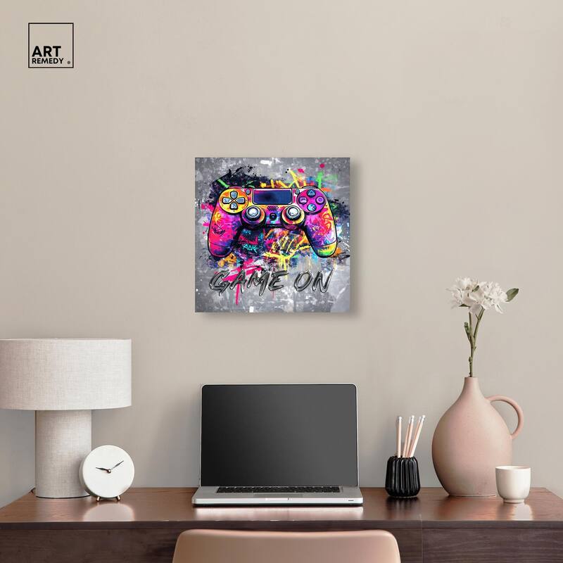 Game On Canvas by Art Remedy, Gallery Wrapped