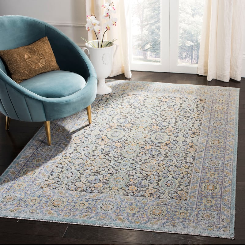 SAFAVIEH Provance Clara Vintage Boho Oriental Rug - 4' x 6' - Blue/Green