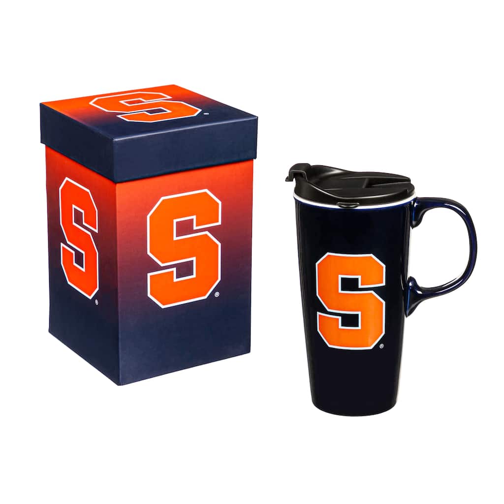 Syracuse University, 17 oz Ceramic Travel Latte Cup w/ Gift Box