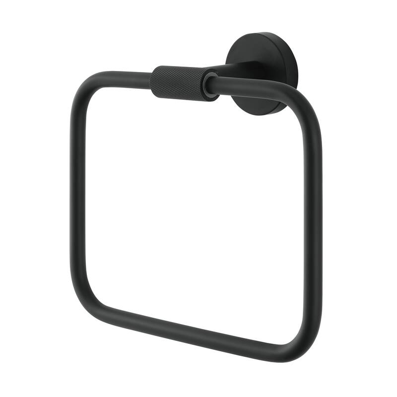 Avallon Towel Ring in Matte Black - MB