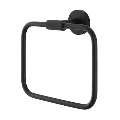 Avallon Towel Ring in Matte Black - MB