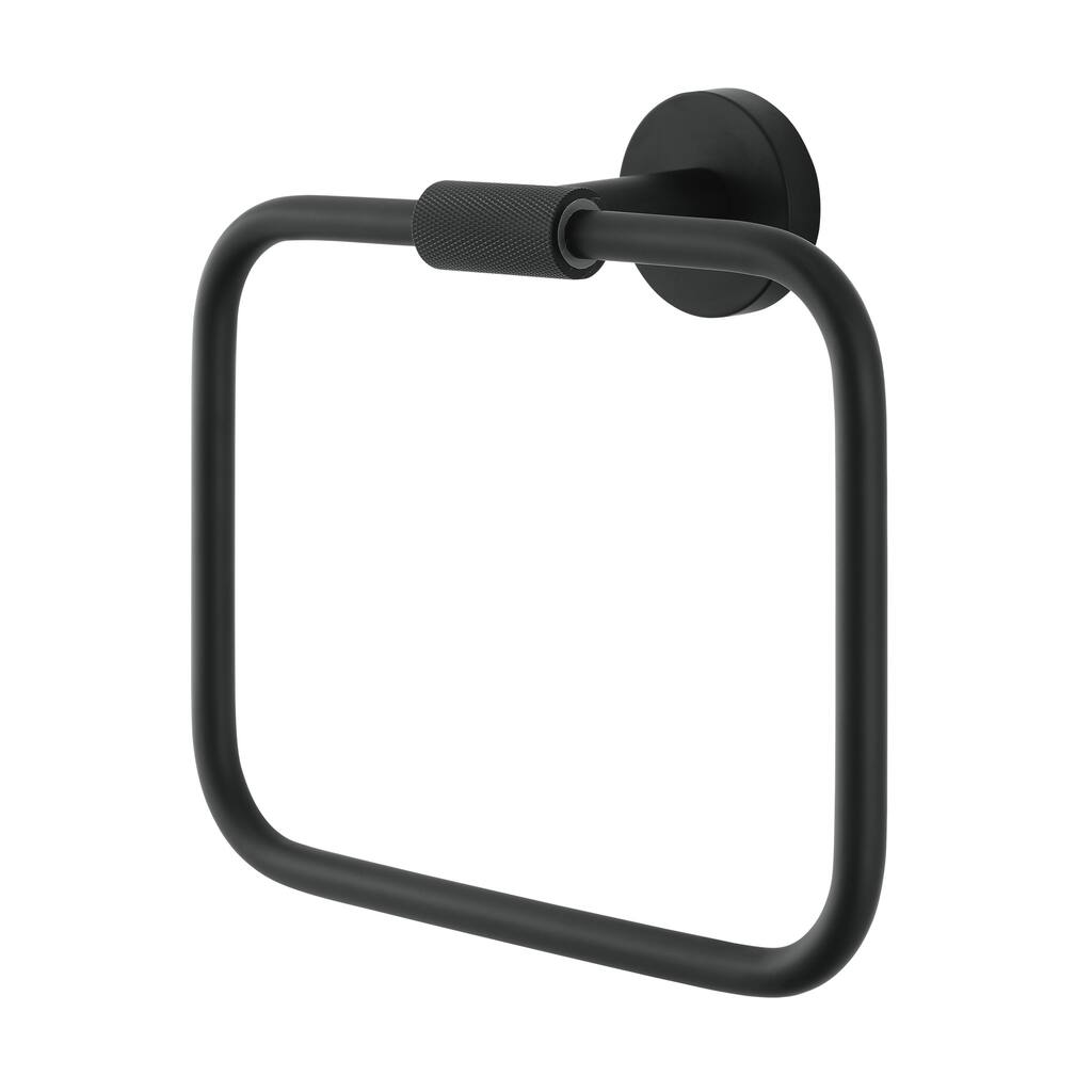 Avallon Towel Ring in Matte Black - MB