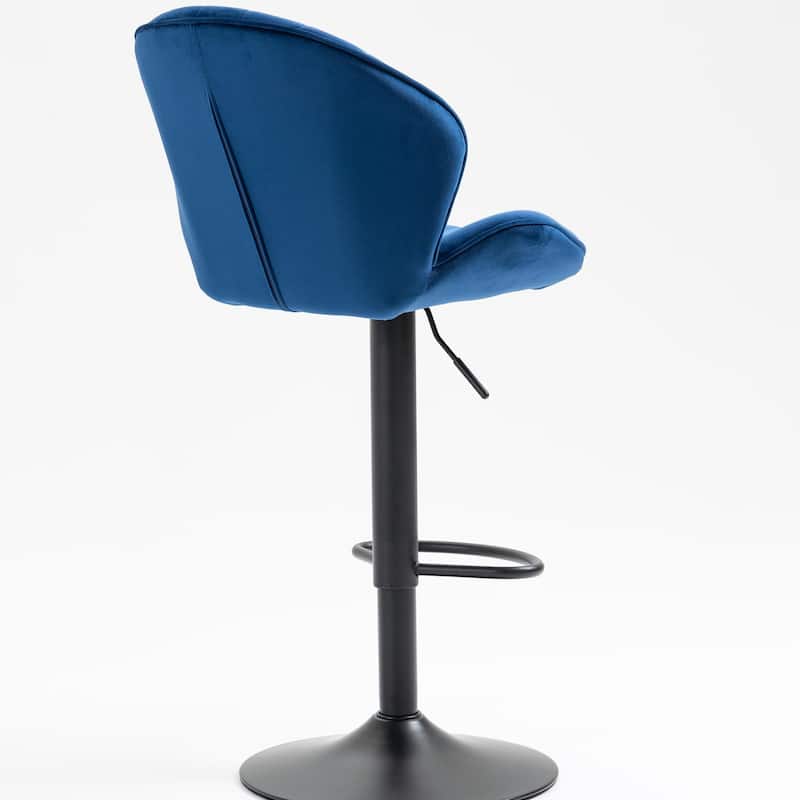 Adjustable Barstools with Back and Footrest,Set of 2