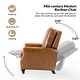 preview thumbnail 24 of 67, HULALA HOME Cigar Mid-century Modern Genuine Leather Recliner with Solid Wood Legs and Nailhead Trim
