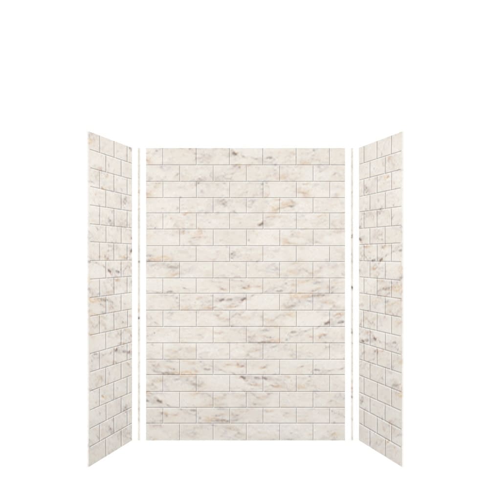Transolid SWK483672 SaraMar 48" W x 36" D x 72" H Three Panel Shower