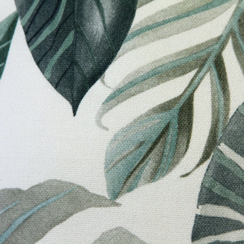 Thai Garden Leaf Throw Pillow