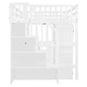 preview thumbnail 9 of 25, Full Size Loft Bed with Stairs, Bookshelf, Desk & Wardrobe - Space-Saving Multifunctional Furniture for Kids & Teens-White