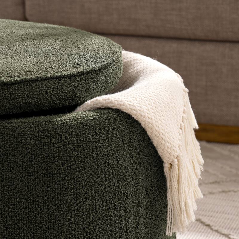 Ottoman, multifunctional combination set table Ottoman, combination of Ottoman and table, with drum stool, with storage space
