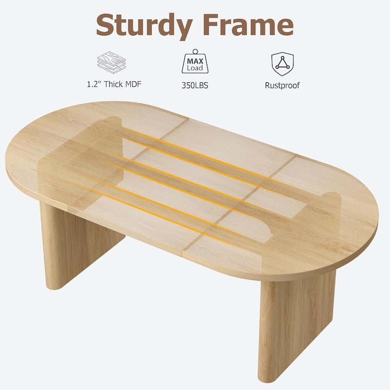 70.8 Inch Oval Kitchen Dining Room Table for 6-8 People Kitchen, Living Room, Office