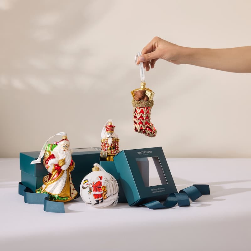 Waterford Holiday Heirlooms Red Filled Stocking