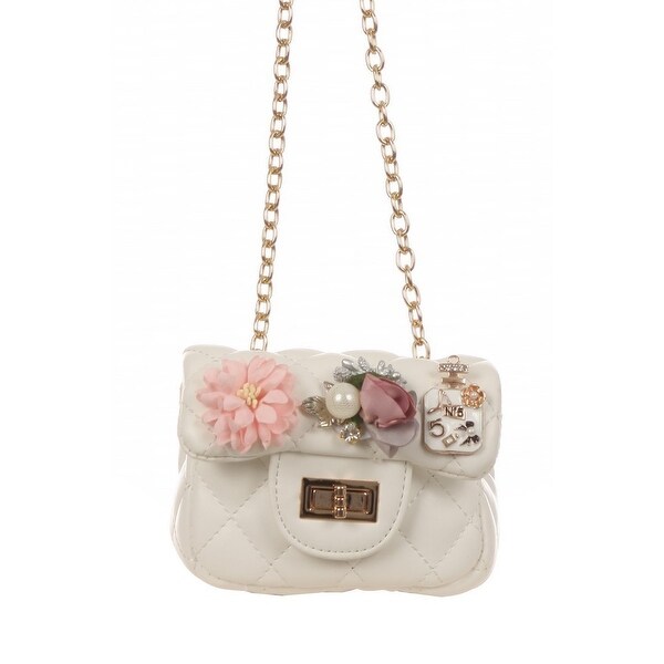 girls white purse