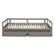 preview thumbnail 7 of 9, Twin to King Wood Daybed with Trundle and Drawers