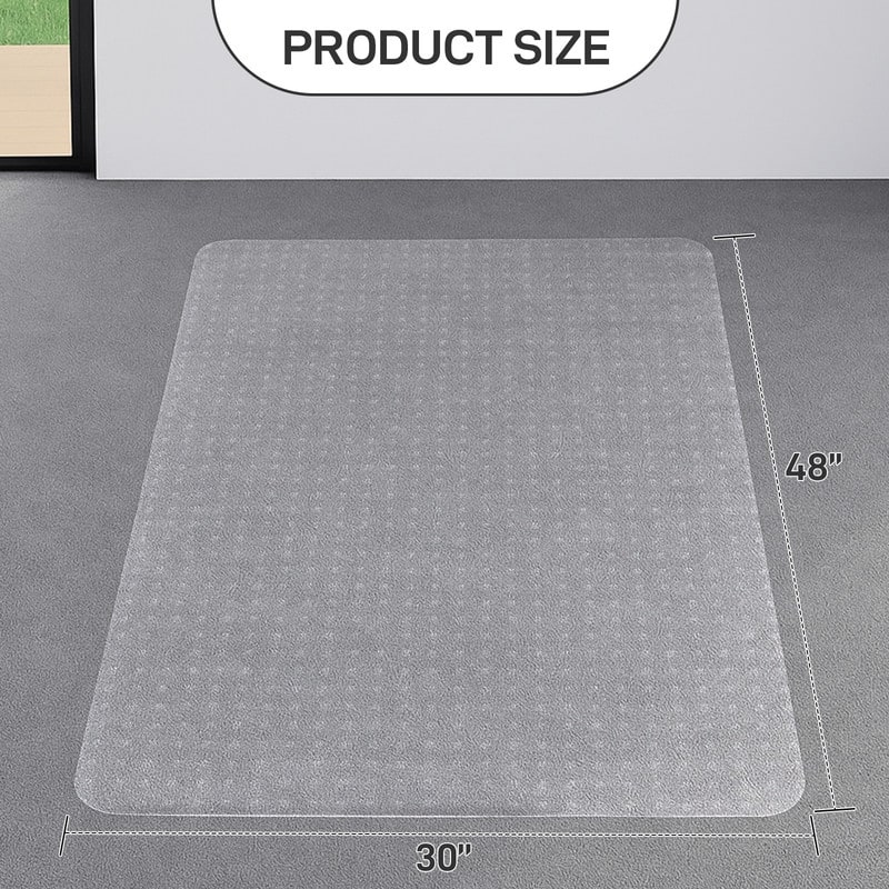 30 X 48 Inches Studded Pvc Frosted Rectangular Floor Mat
