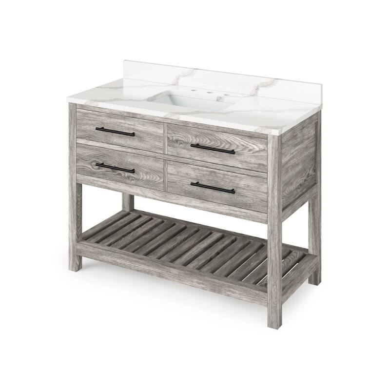 Jeffrey Alexander VKITWAV48R-QUARTZ Wavecrest II 48" Free Standing