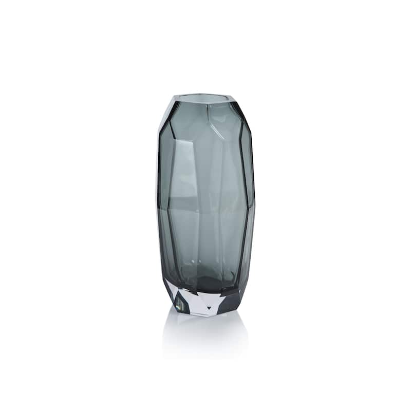 Juwelo Glass Vase - Smoke - Large