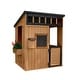 preview thumbnail 1 of 9, Backyard Discovery Caraway Cottage Cedar Playhouse, Play Kitchen - 4'2" x 3'7" Brown - 4'2" x 3'7" - Kids