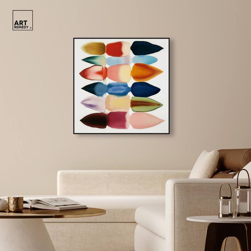 Watercolor Collage Canvas by Art Remedy