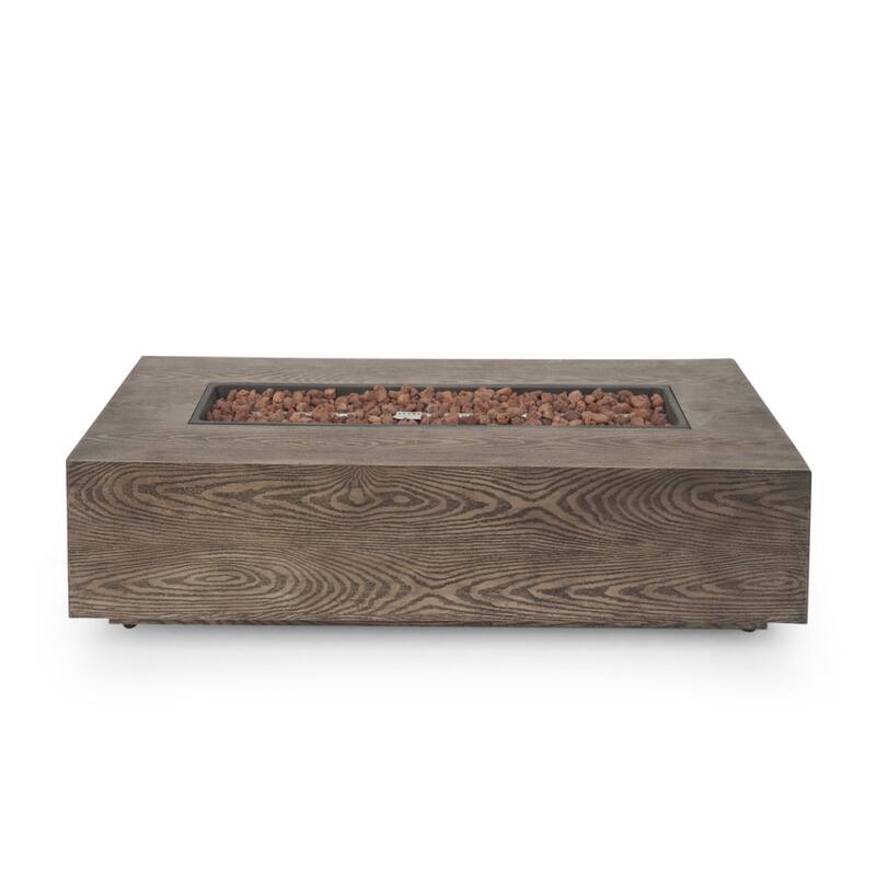 Christopher Knight Home Aidan Outdoor 50,000 BTU Rectangular Fire Pit (Tank Holder Not Included)
