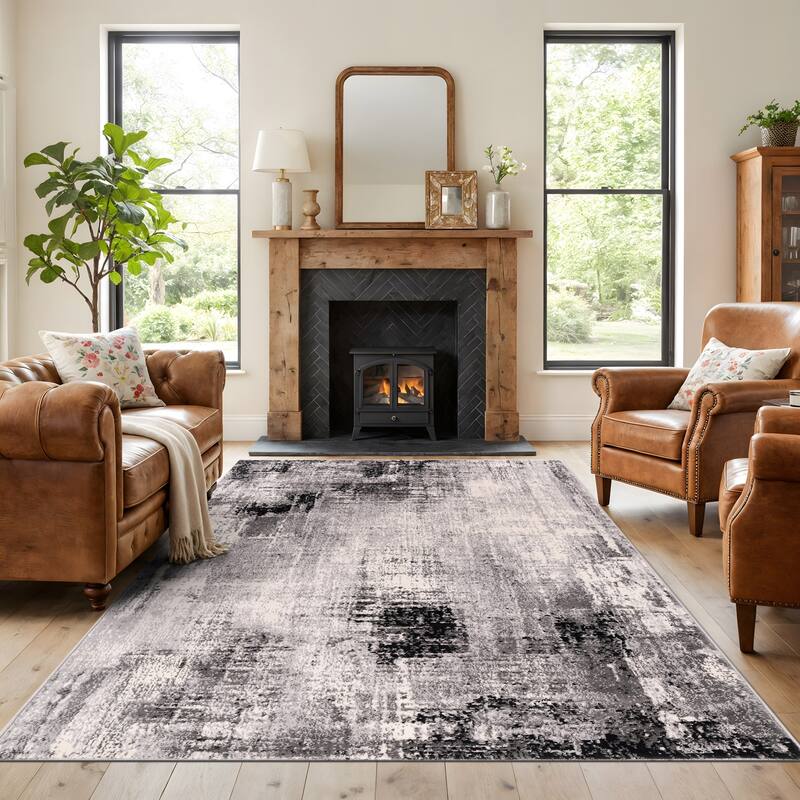 World Rug Gallery Dublin Contemporary Abstract Area Rug