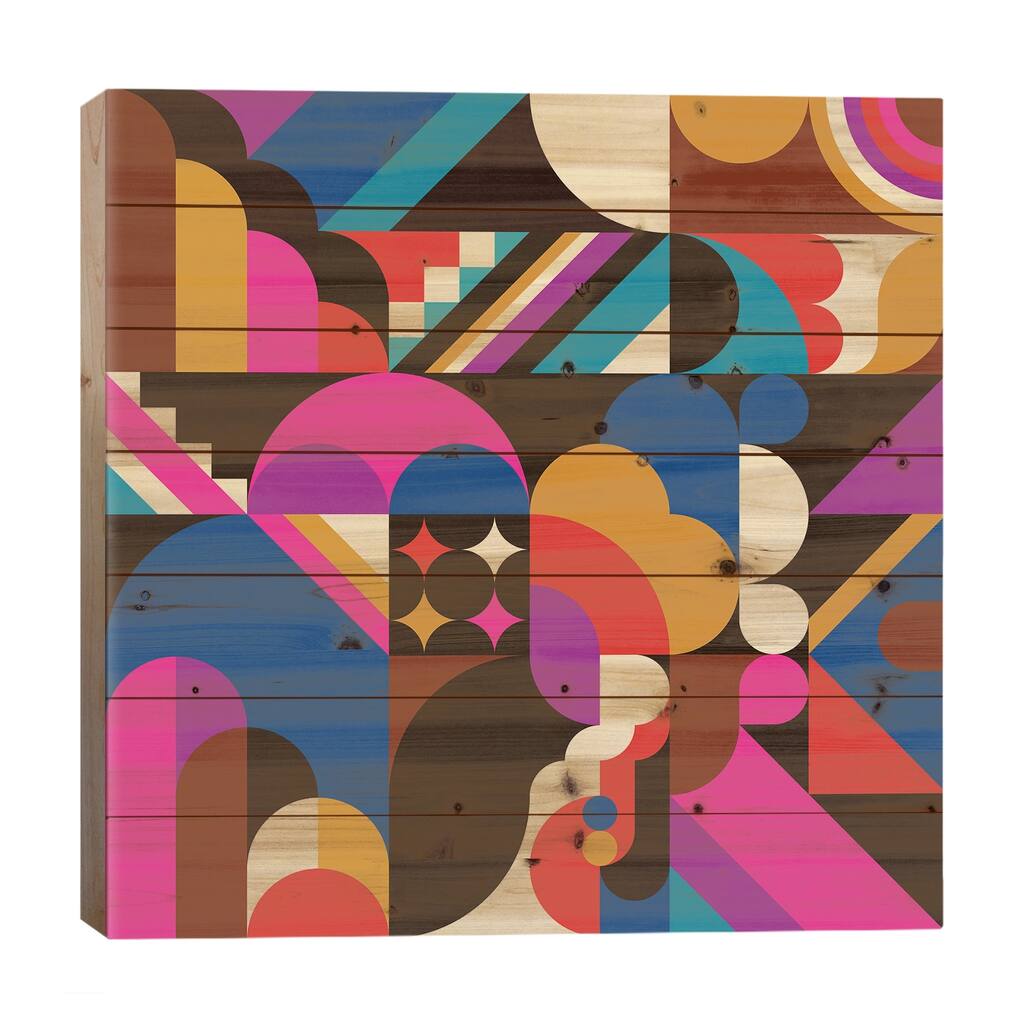 1967 Print On Wood by Greg Mably - Multi-Color