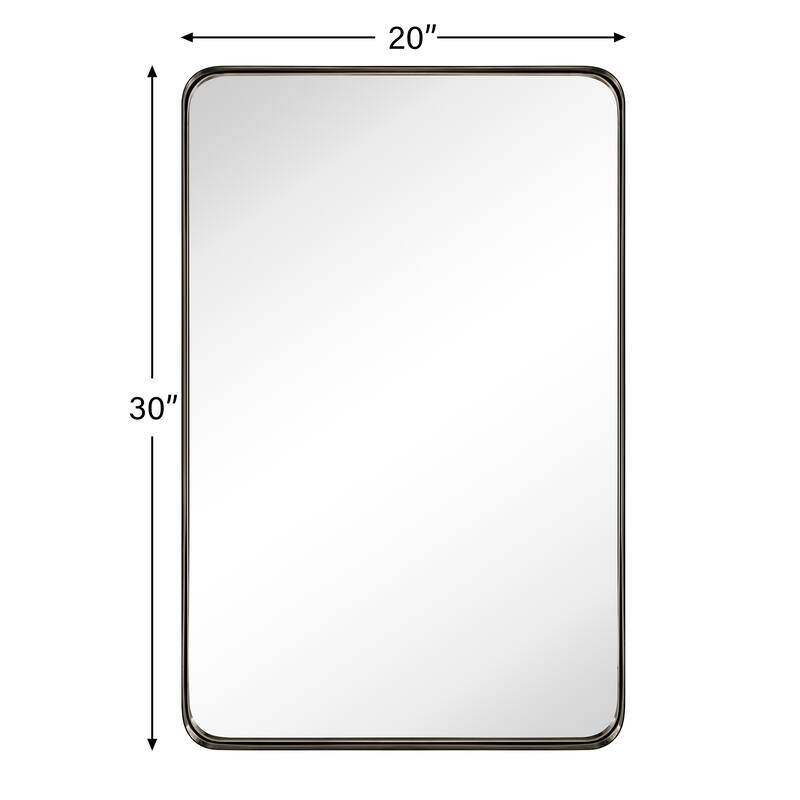 Arthers Stainless Steel Metal Bathroom Vanity Wall Mirror