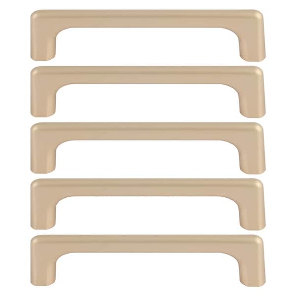 Cabinet Handles Pull Zinc Alloy 5" Hole Center for Furniture Door Cabinet Cupboards Wardrobe 5pcs Gold Tone