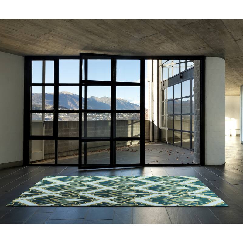 Azuka Flatweave Reversible Ikat Area Rug