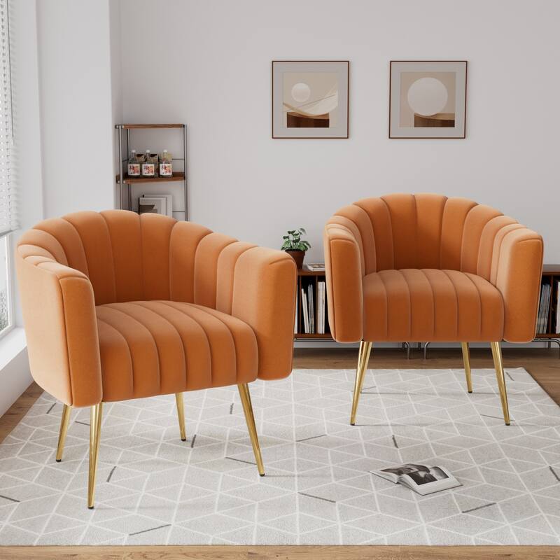 Ouyessir Oversized Modern Upholstered Accent Chair with Tufted Back