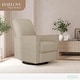 preview thumbnail 3 of 21, Evolur Harlow Deluxe Upholstered Plush Seating Glide Rocker