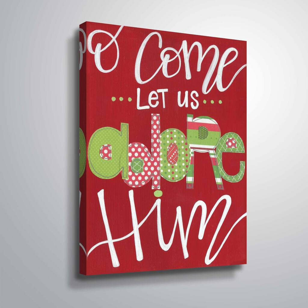 ArtWall Adore Him Gallery Wrapped Canvas