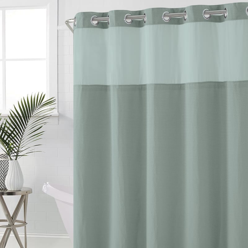 Hookless Waffle Shower Curtain
